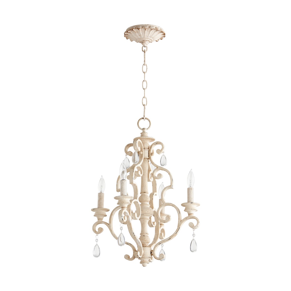 San Miguel 4 Light Persian White Traditional Chandelier