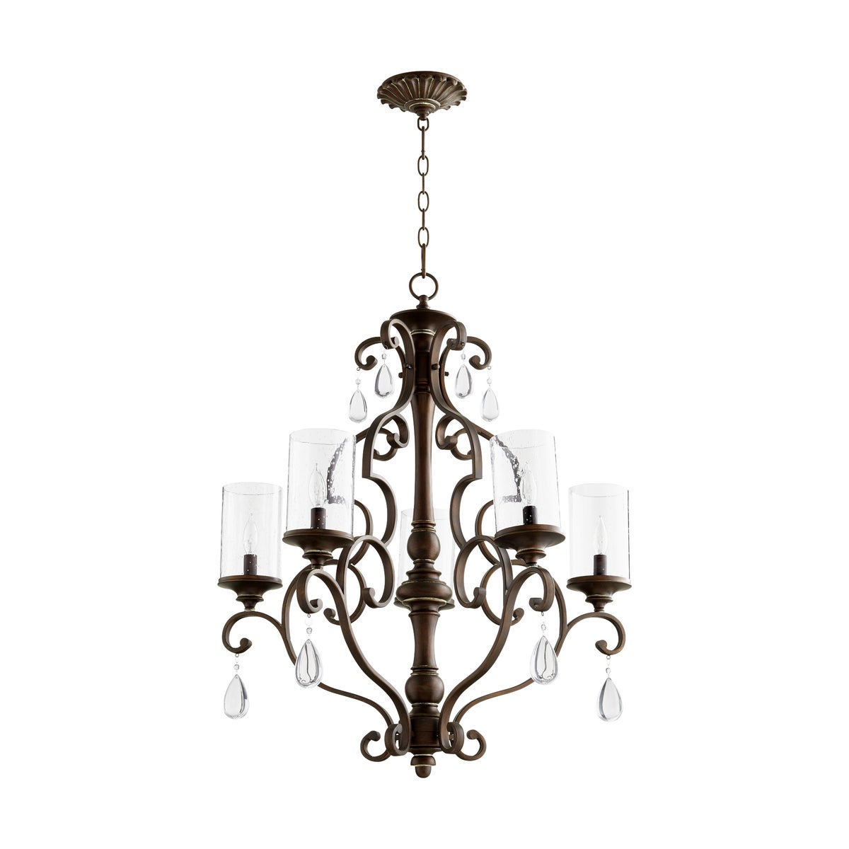 San Miguel 5 Light Vintage Copper Traditional Chandelier