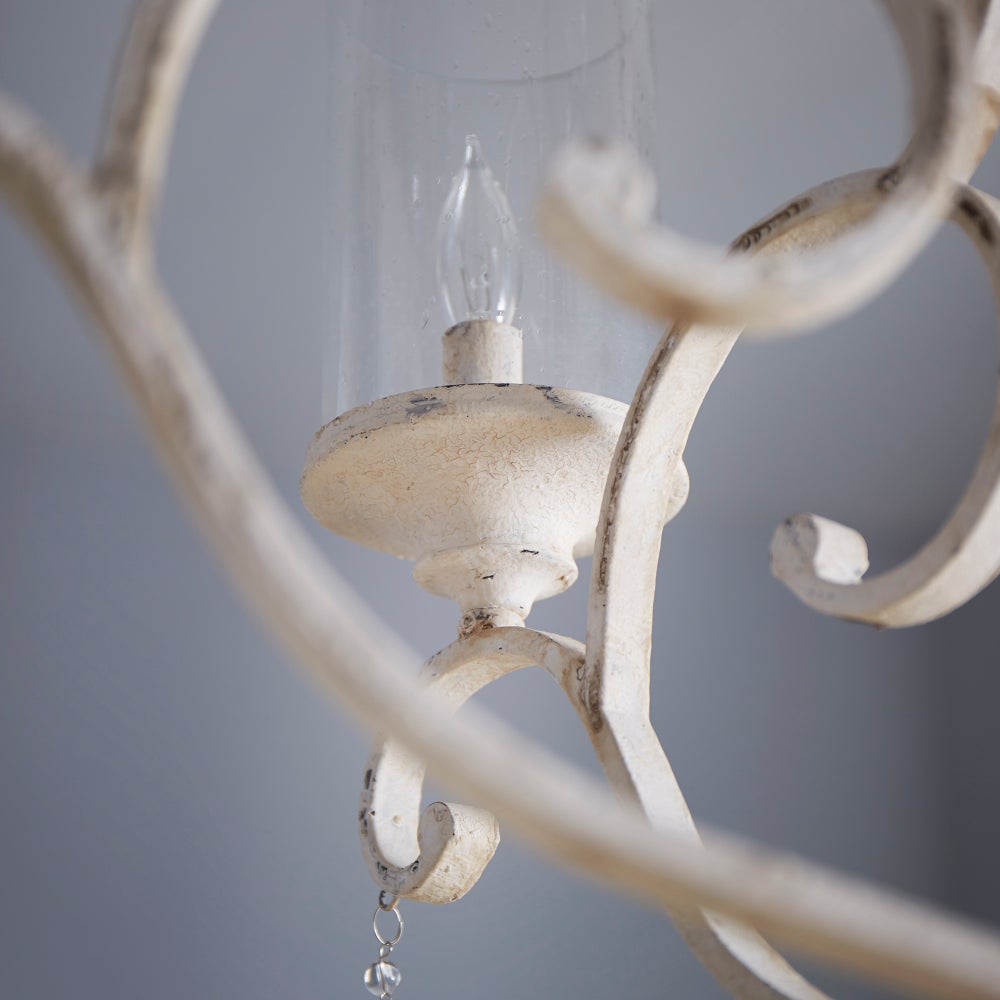 San Miguel 5 Light Persian White Traditional Chandelier