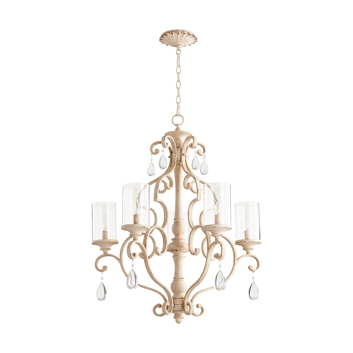 San Miguel 5 Light Persian White  Traditional Chandelier