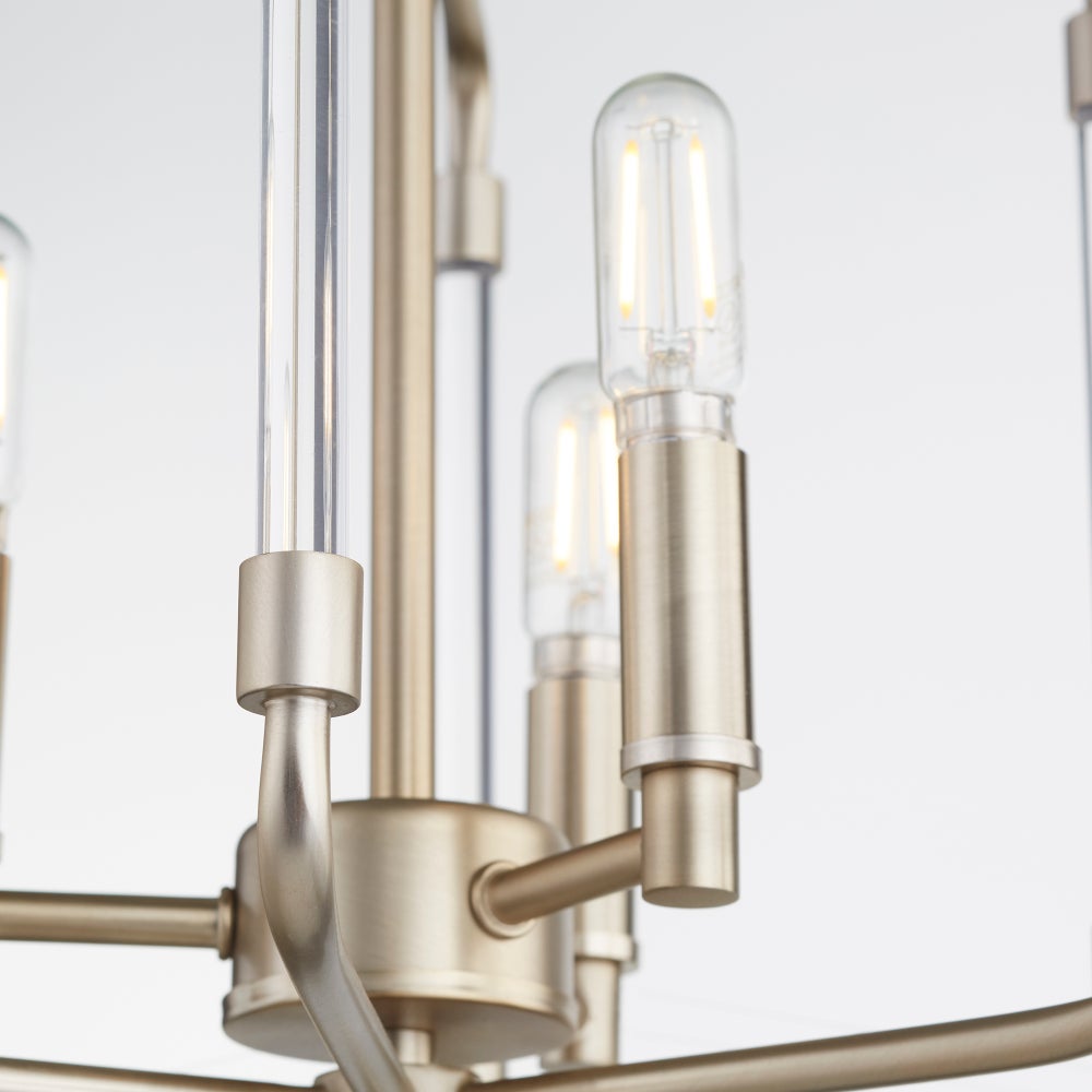 Optic Aged Brass Modern and Contemporary Pendant