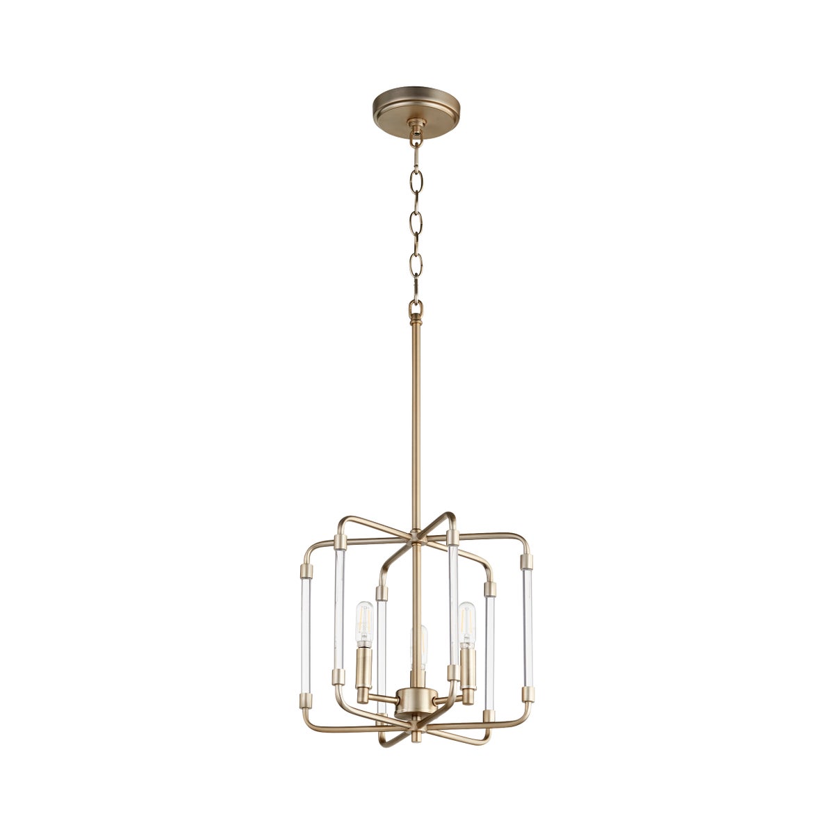 Optic Aged Brass Modern and Contemporary Pendant