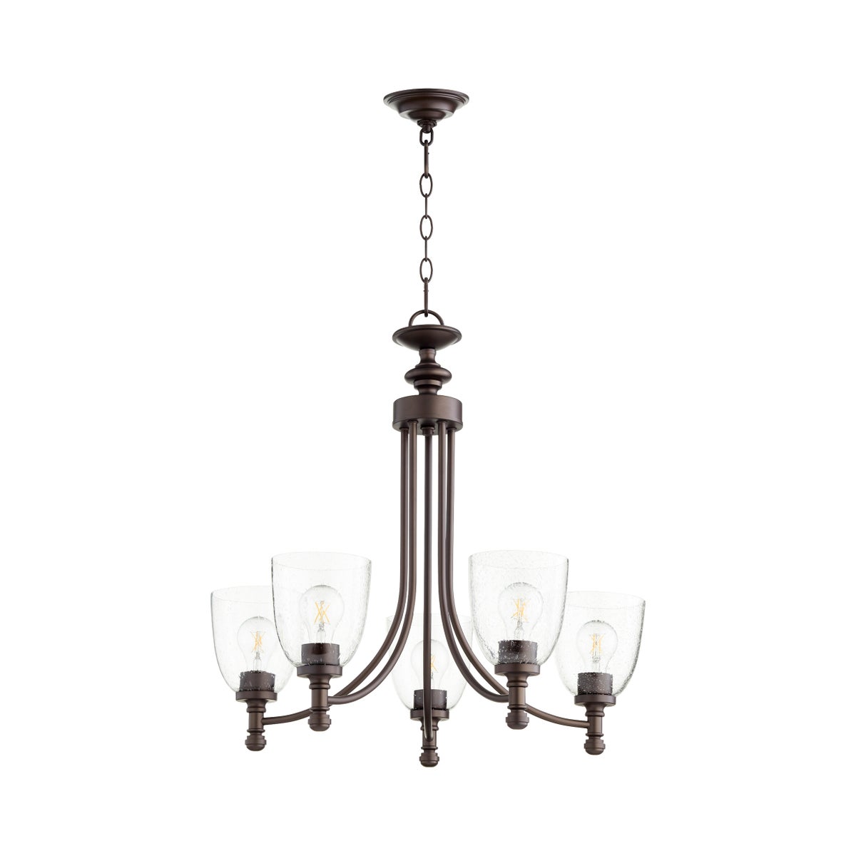 Rossington 5 Light Oiled Bronze Traditional Chandelier