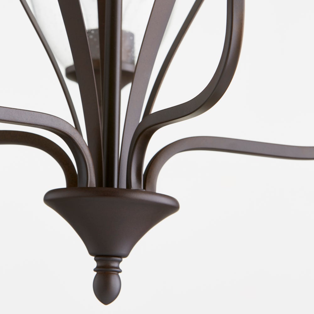Jardin 5 Light Oiled Bronze Transitional Chandelier