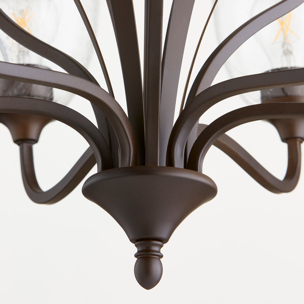Jardin 9 Light Oiled Bronze Traditional Chandelier