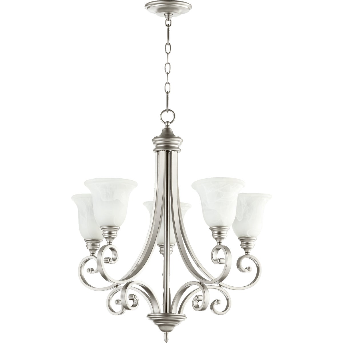 Bryant 5 Light Classic Nickel  Traditional Chandelier
