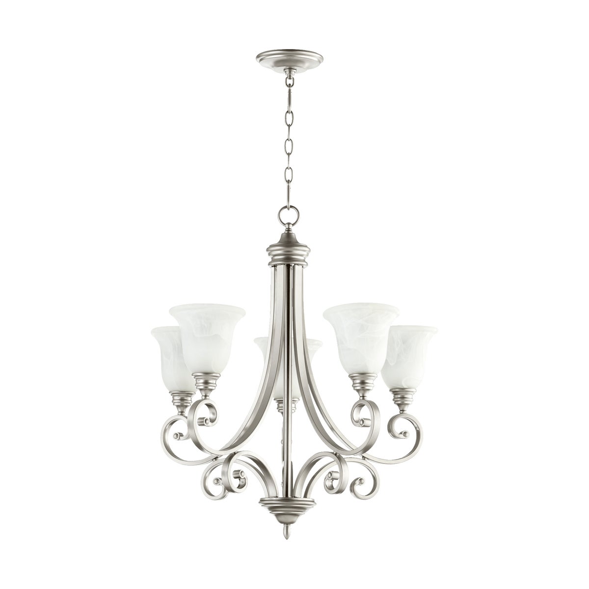 Bryant 5 Light Classic Nickel Traditional Chandelier