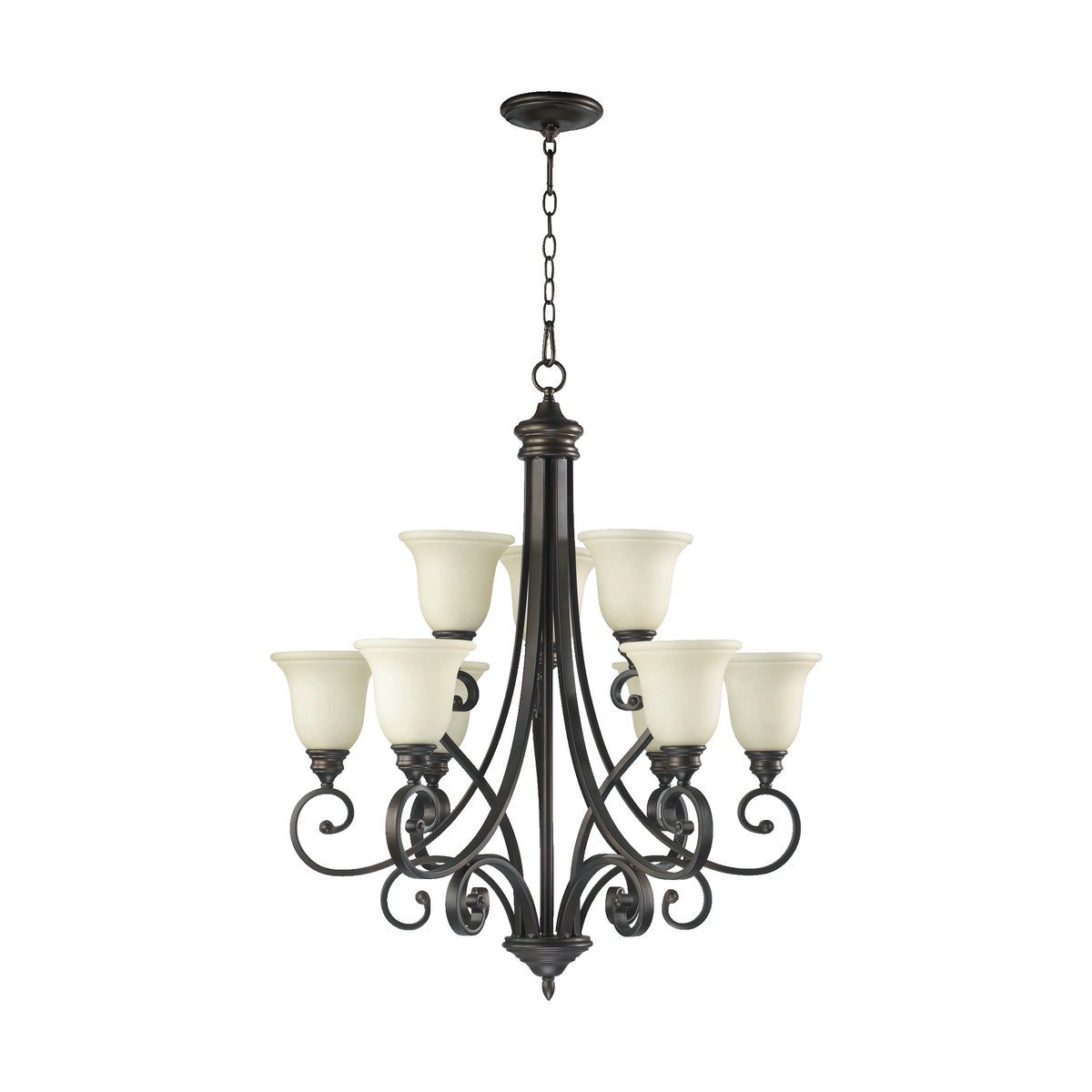 Bryant 9 Light Oiled Bronze  Traditional Chandelier