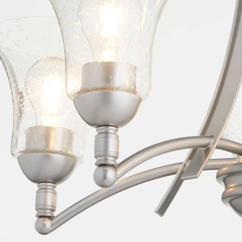 Aspen 5 Light Classic Nickel Transitional Chandelier