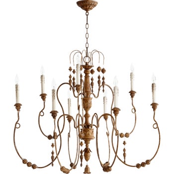 Salento 9 Light French Umber  Traditional Chandelier