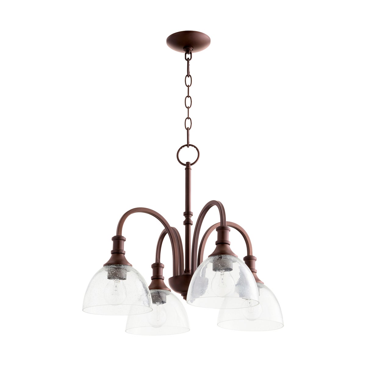Richmond 4 Light Transitional Oiled Bronze Chandelier