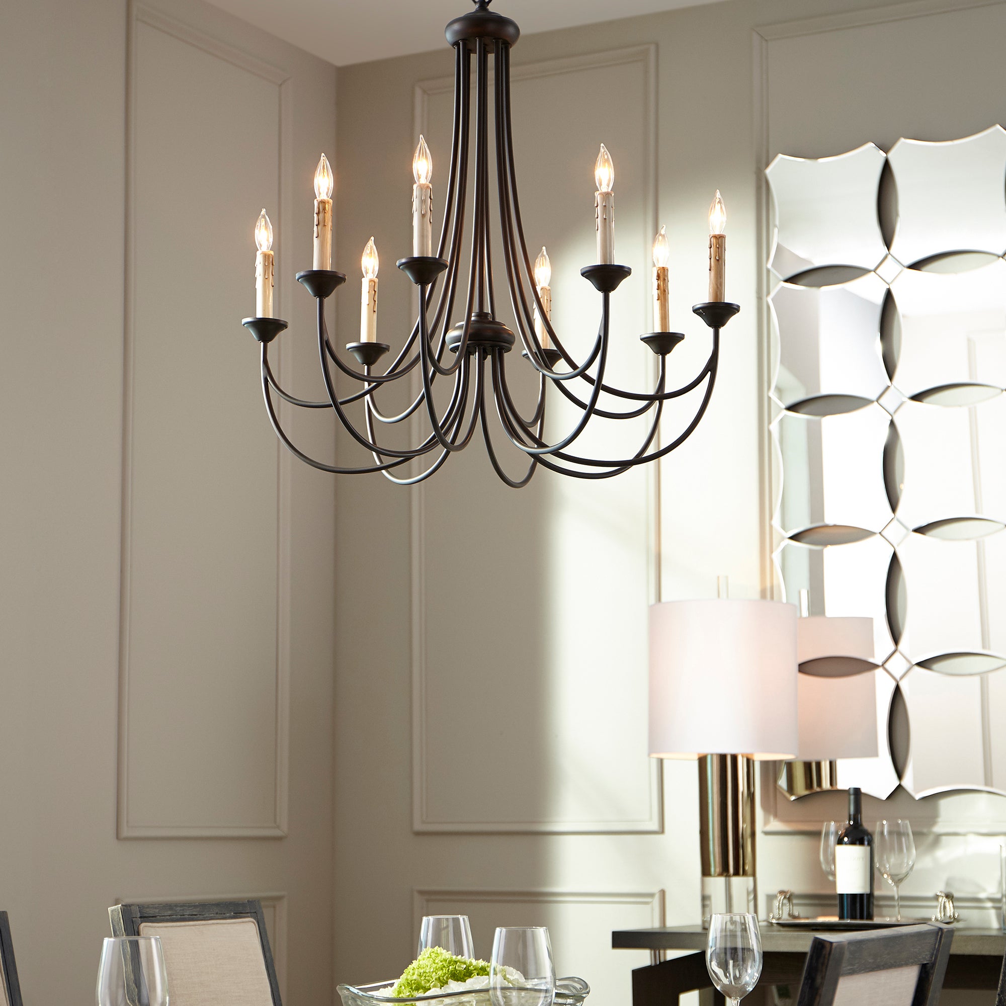 quorum brooks chandelier