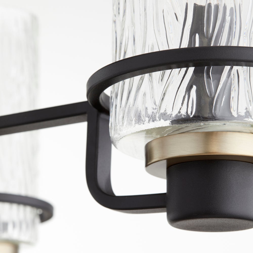 LAZO 9 Light chandelier- Black