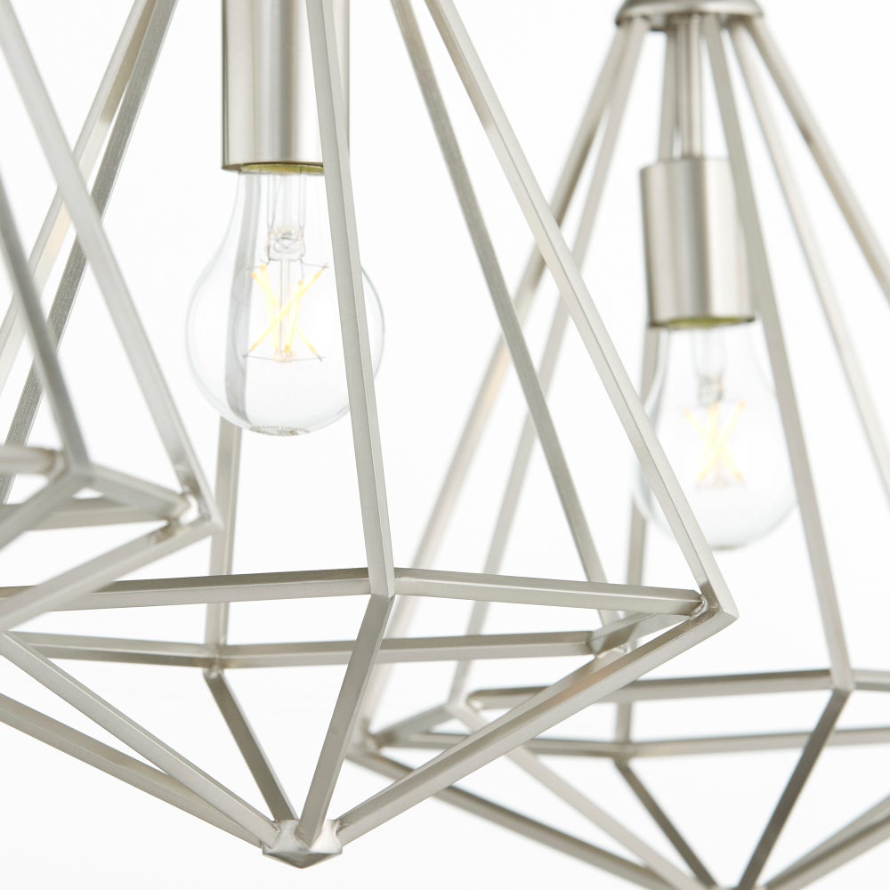 Bennett 3 Light Transitional Satin Nickel Linear Pendant