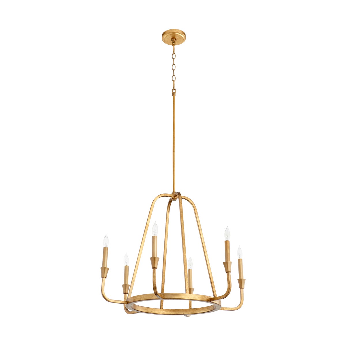 MARQUEE 6 Light chandelier- GL