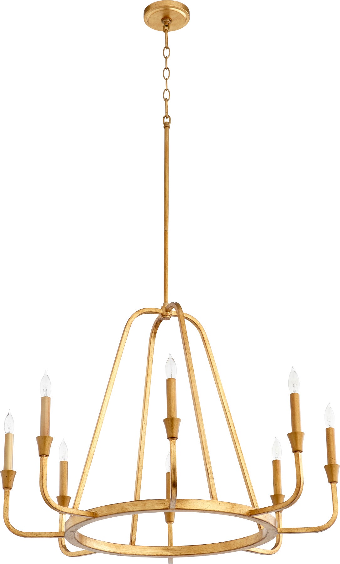 MARQUEE 8 Light chandelier- GL - chandelier | Quorum