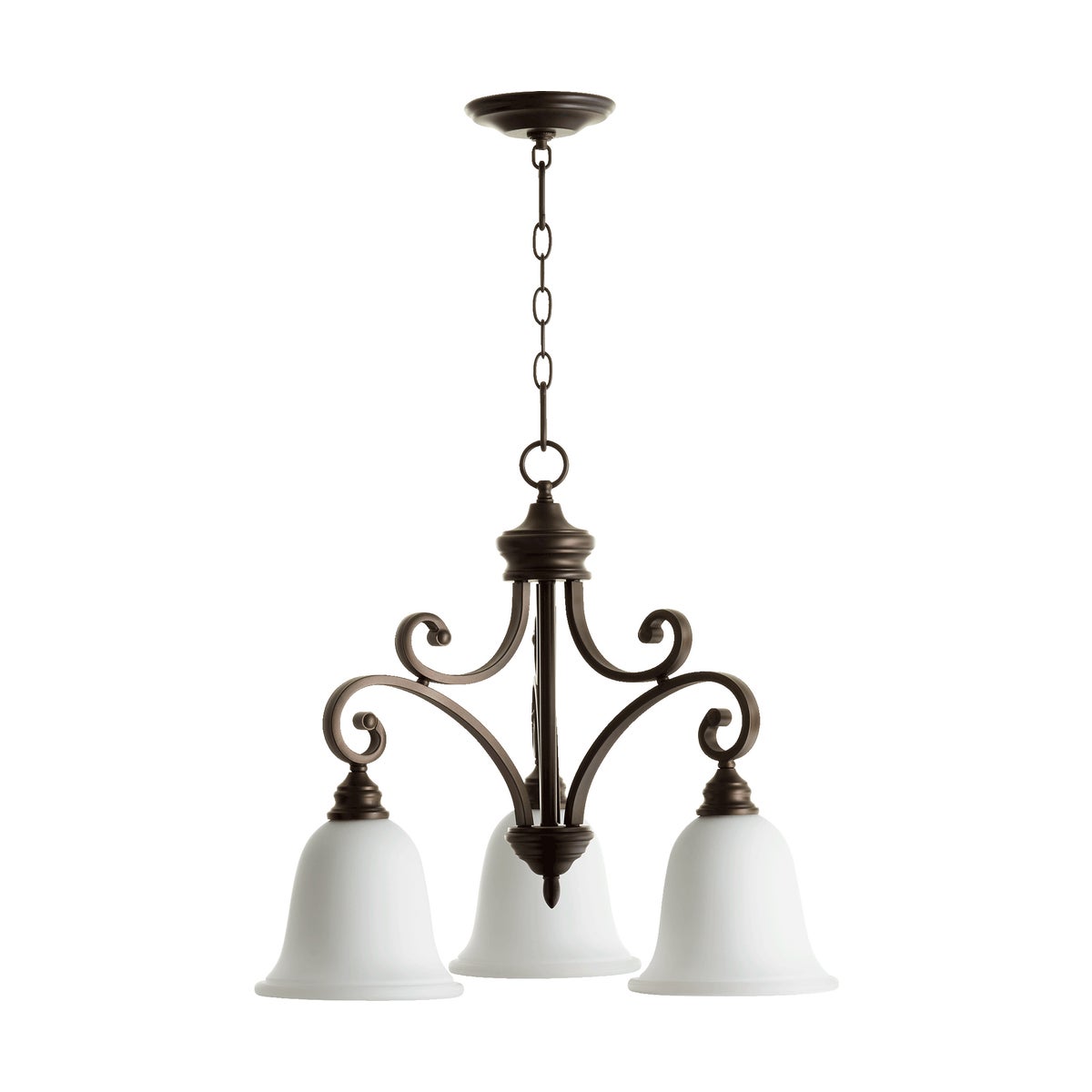 Bryant 3 Light Traditional Oiled Bronze Chandelier