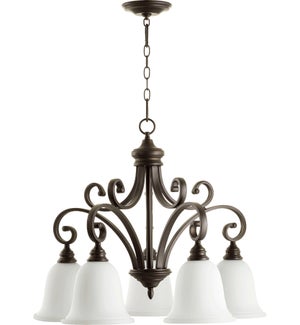Bryant 5 Light Traditional Oiled Bronze Chandelier