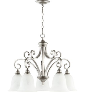 Bryant 5 Light Traditional Classic Nickel Chandelier