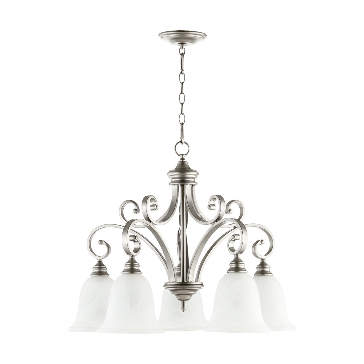 Bryant 5 Light Traditional Classic Nickel Chandelier