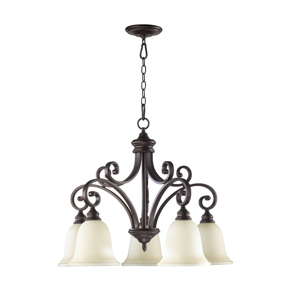 Bryant 5 Light Traditional Oiled Bronze Chandelier