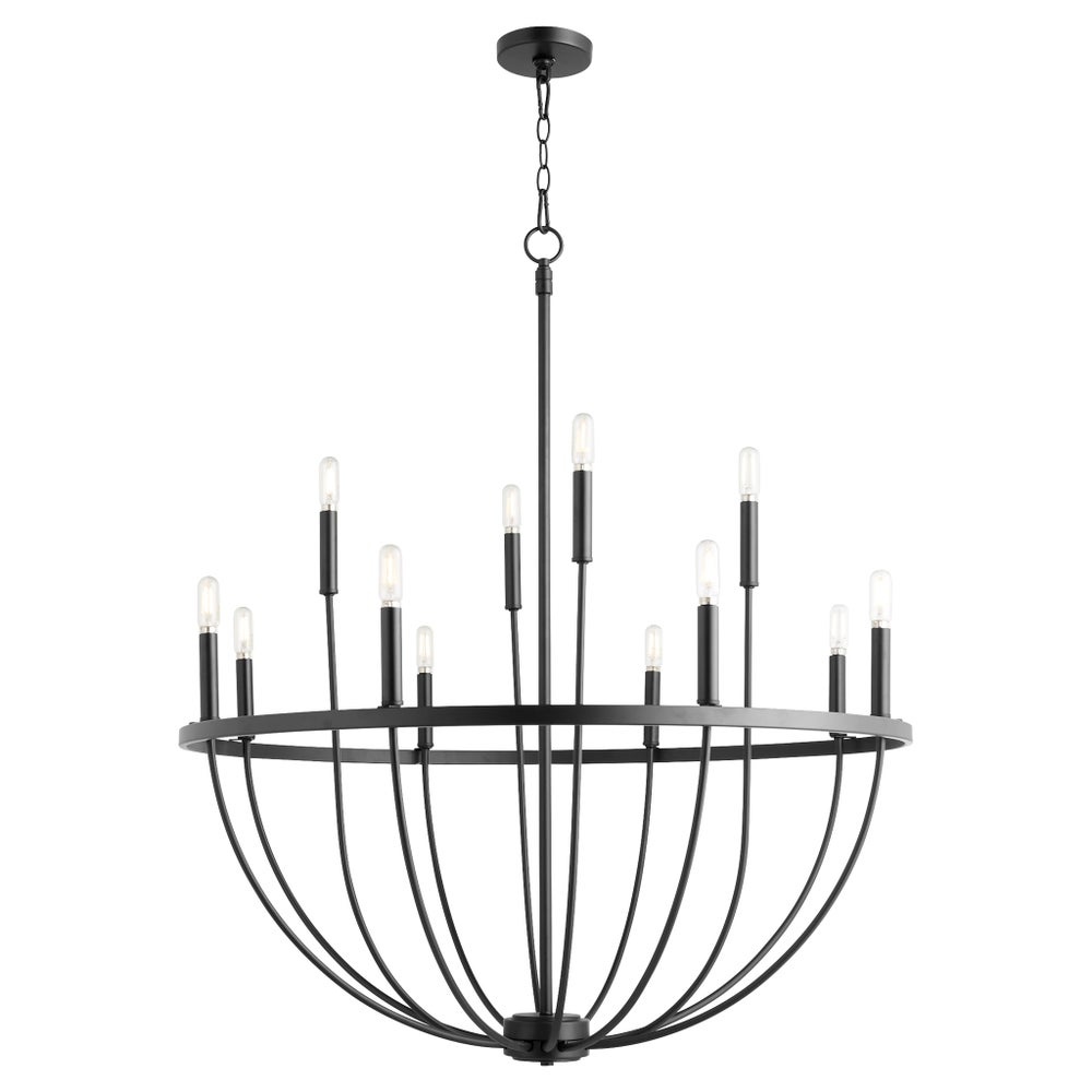 Tribute 12-Light Chandelier - Matte Black