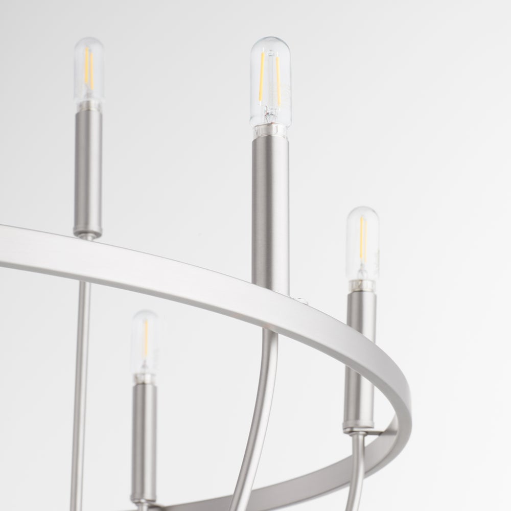 Tribute 12-Light Chandelier - Satin Nickel