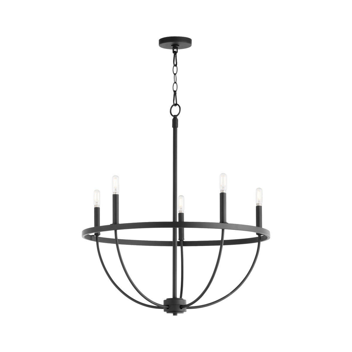 Tribute 5-Light Chandelier - Matte Black