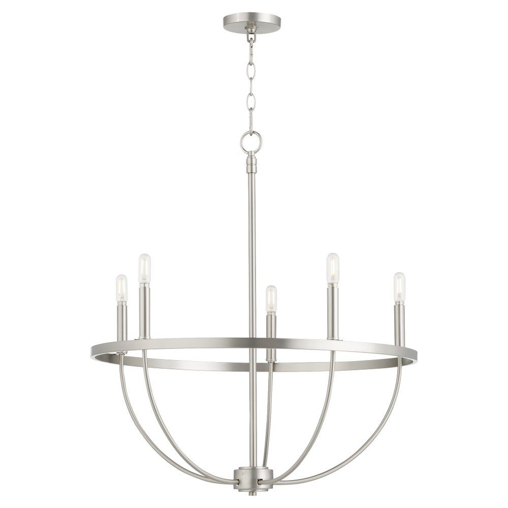 Tribute 5-Light Chandelier - Satin Nickel