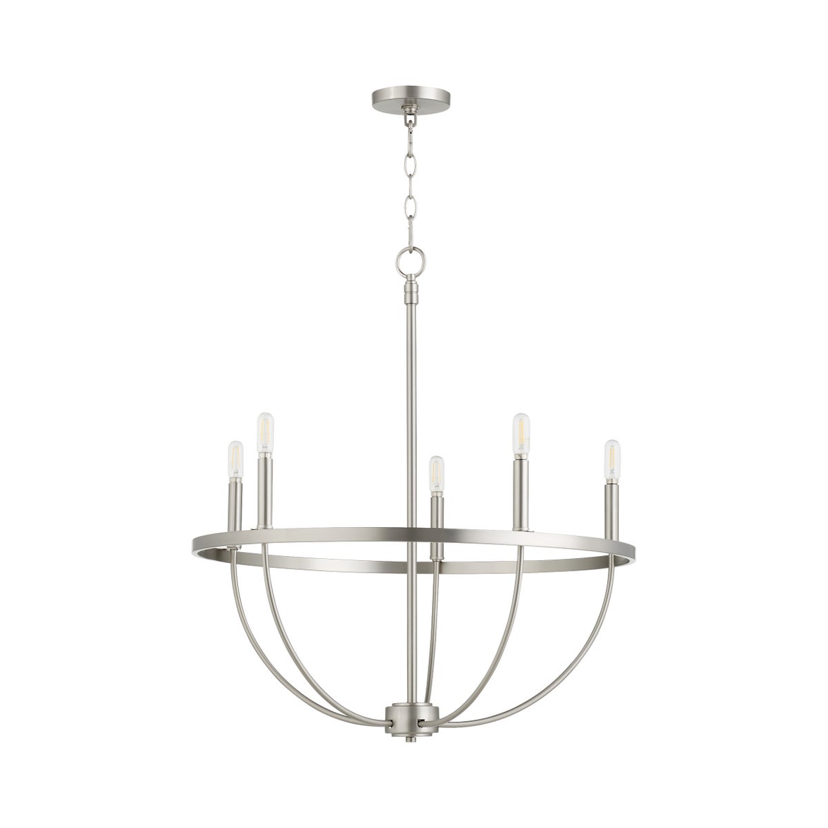 Tribute 5-Light Chandelier - Satin Nickel