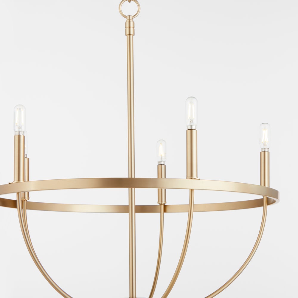 Tribute 5-Light Chandelier - Aged Brass