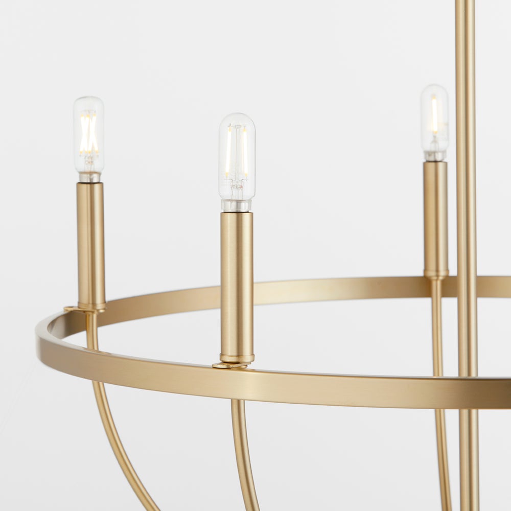 Tribute 5-Light Chandelier - Aged Brass
