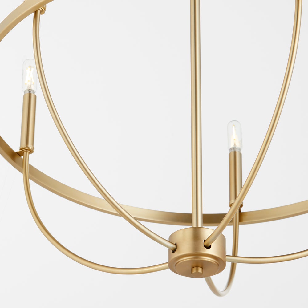 Tribute 5-Light Chandelier - Aged Brass