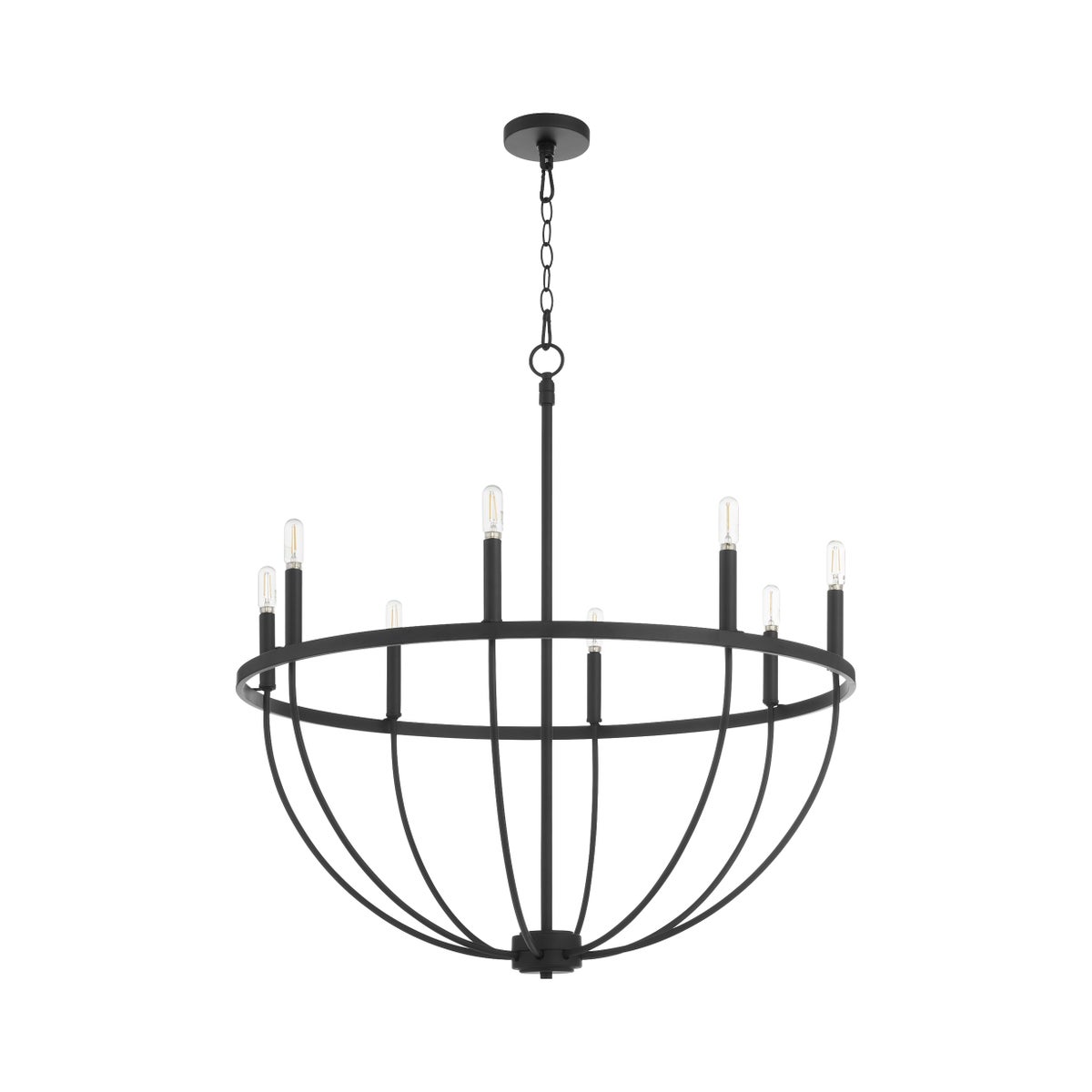 Tribute 8-Light Chandelier - Matte Black