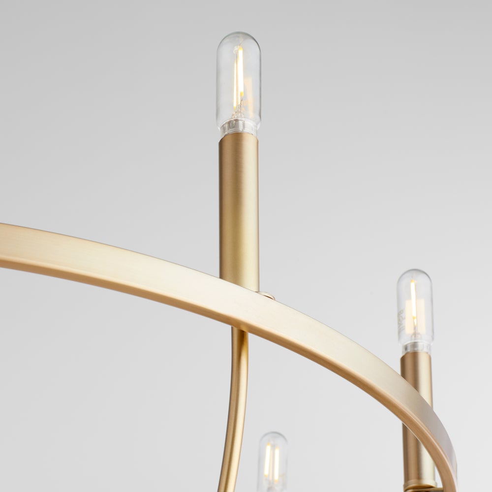 Tribute 8-Light Chandelier - Aged Brass