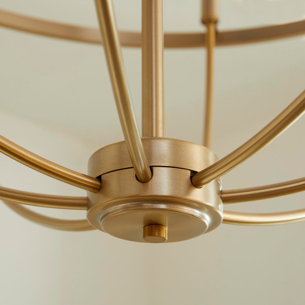 Tribute 8-Light Chandelier - Aged Brass