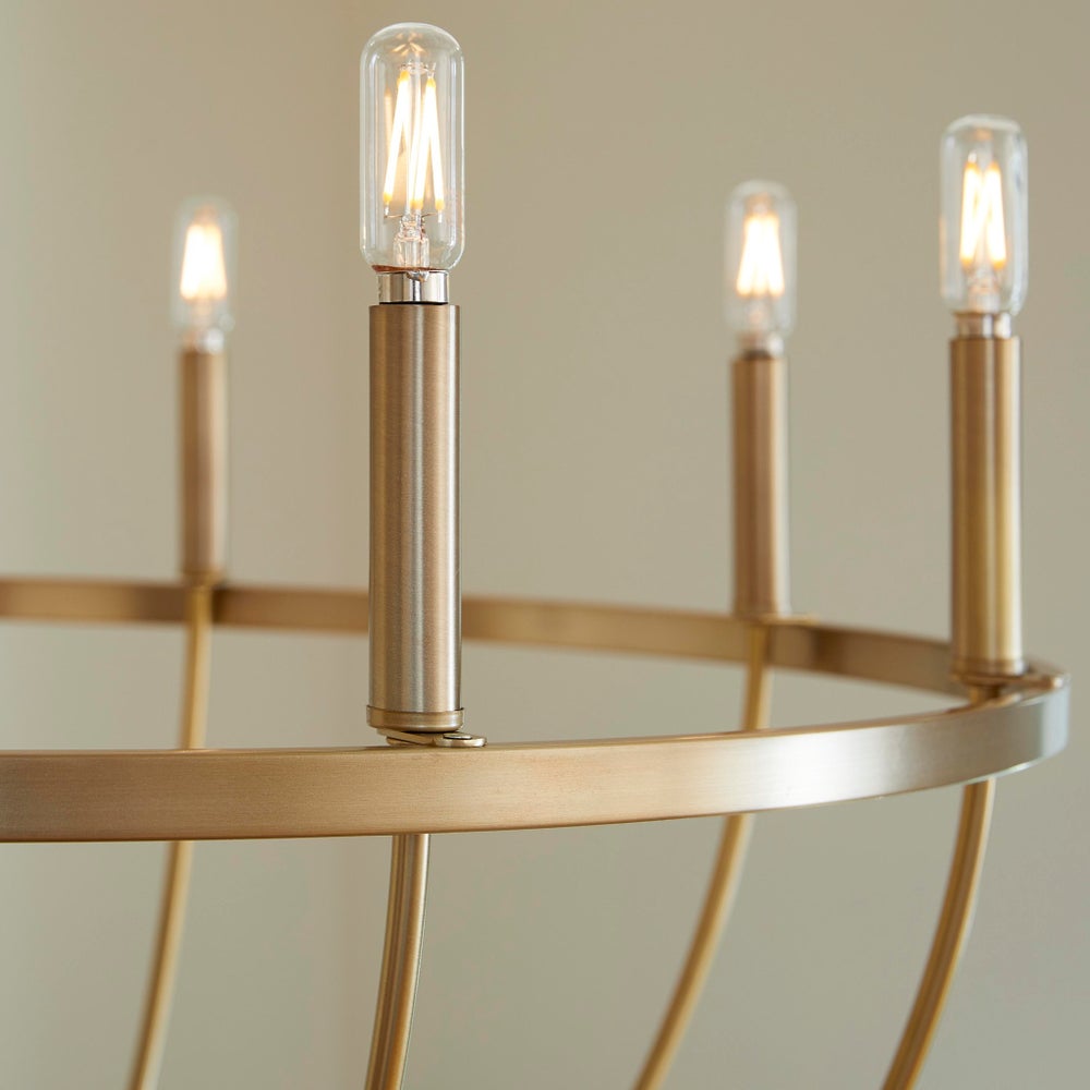 Tribute 8-Light Chandelier - Aged Brass