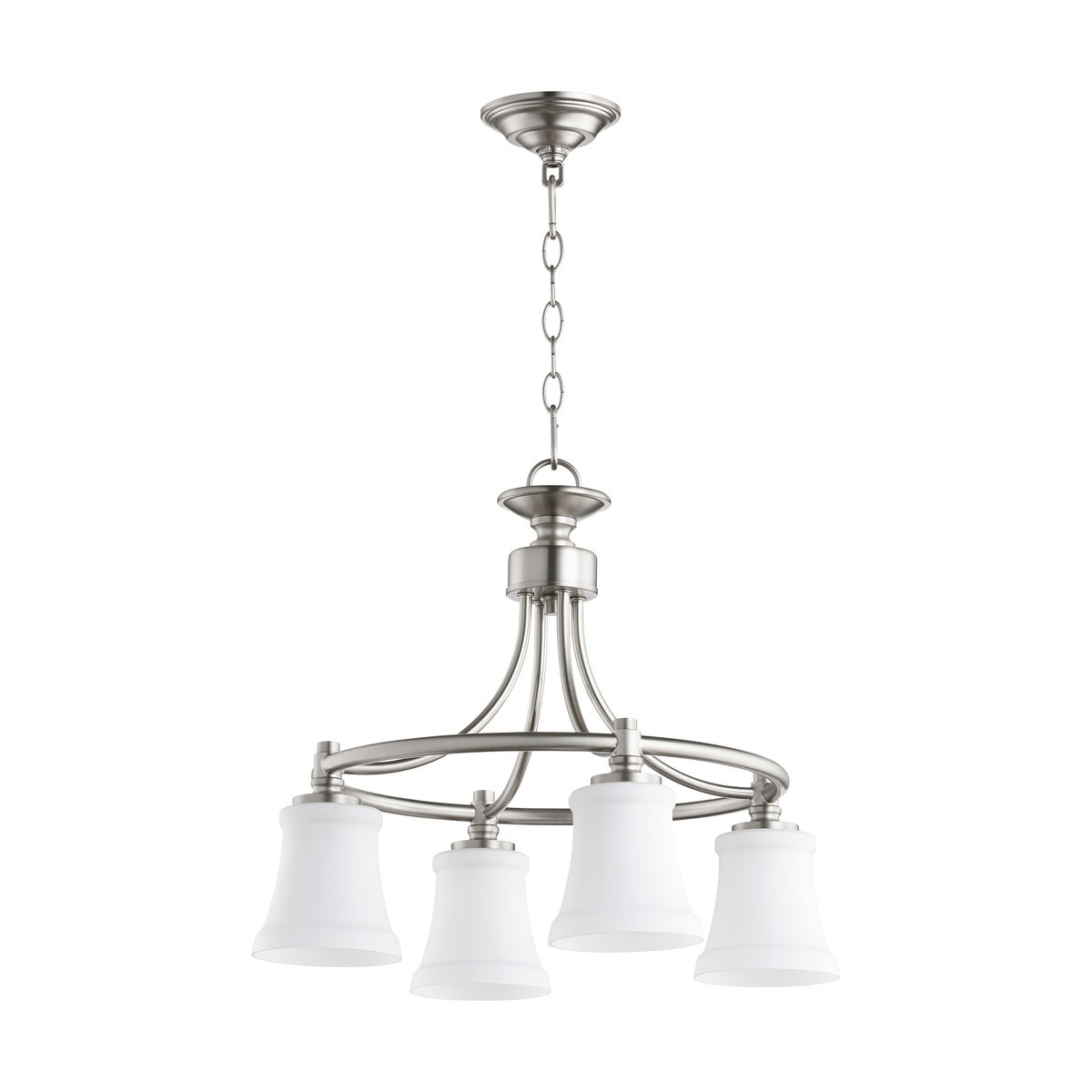 Rossington 4 Light Transitional Satin Nickel Chandelier