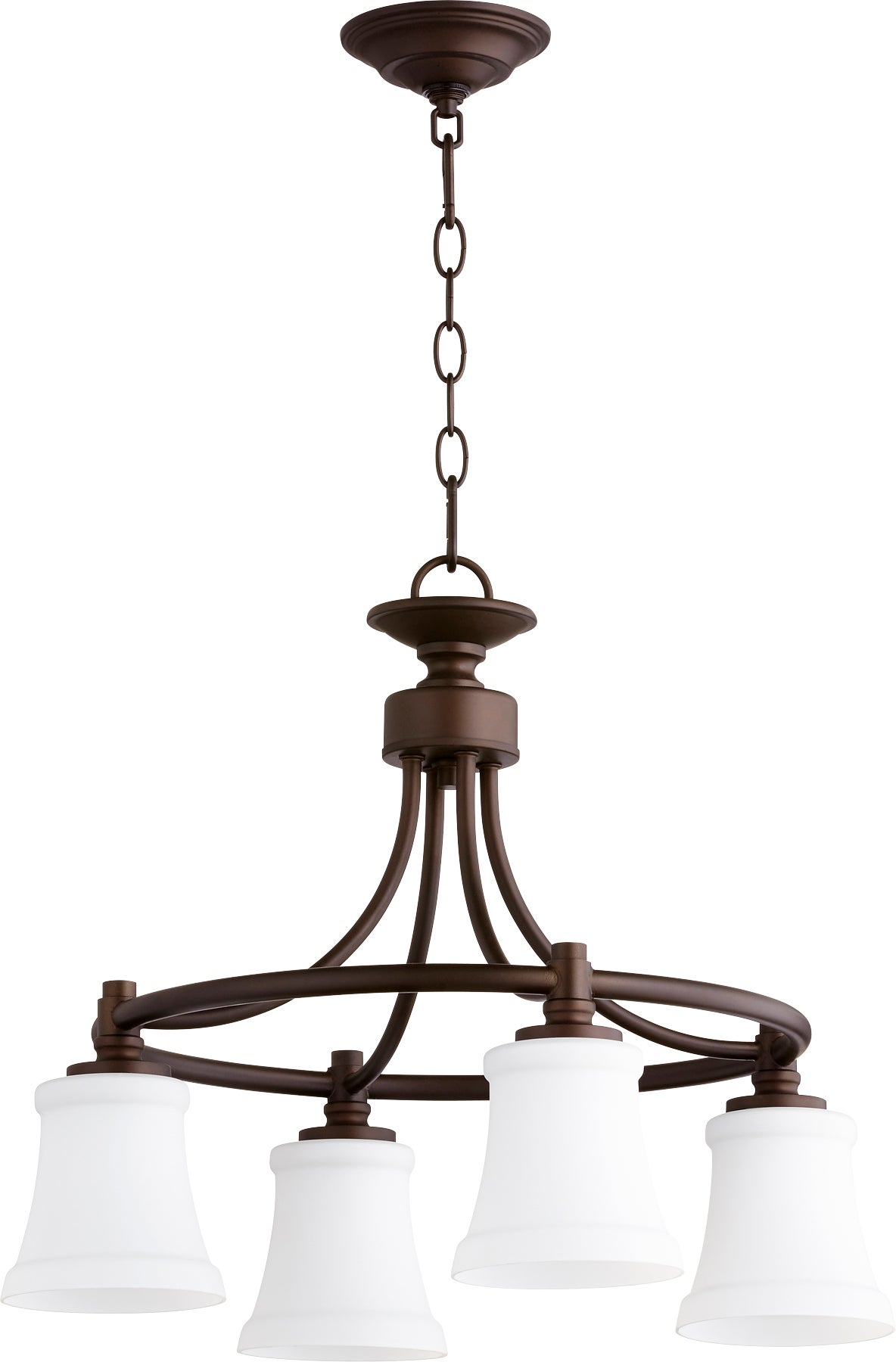 4 light chandelier bronze