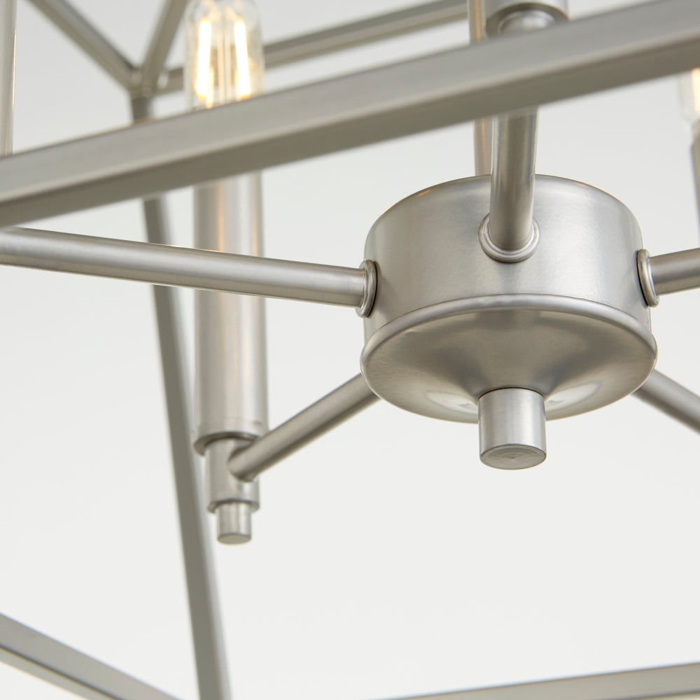 Gabriel 5 Light Traditional Classic Nickel Chandelier