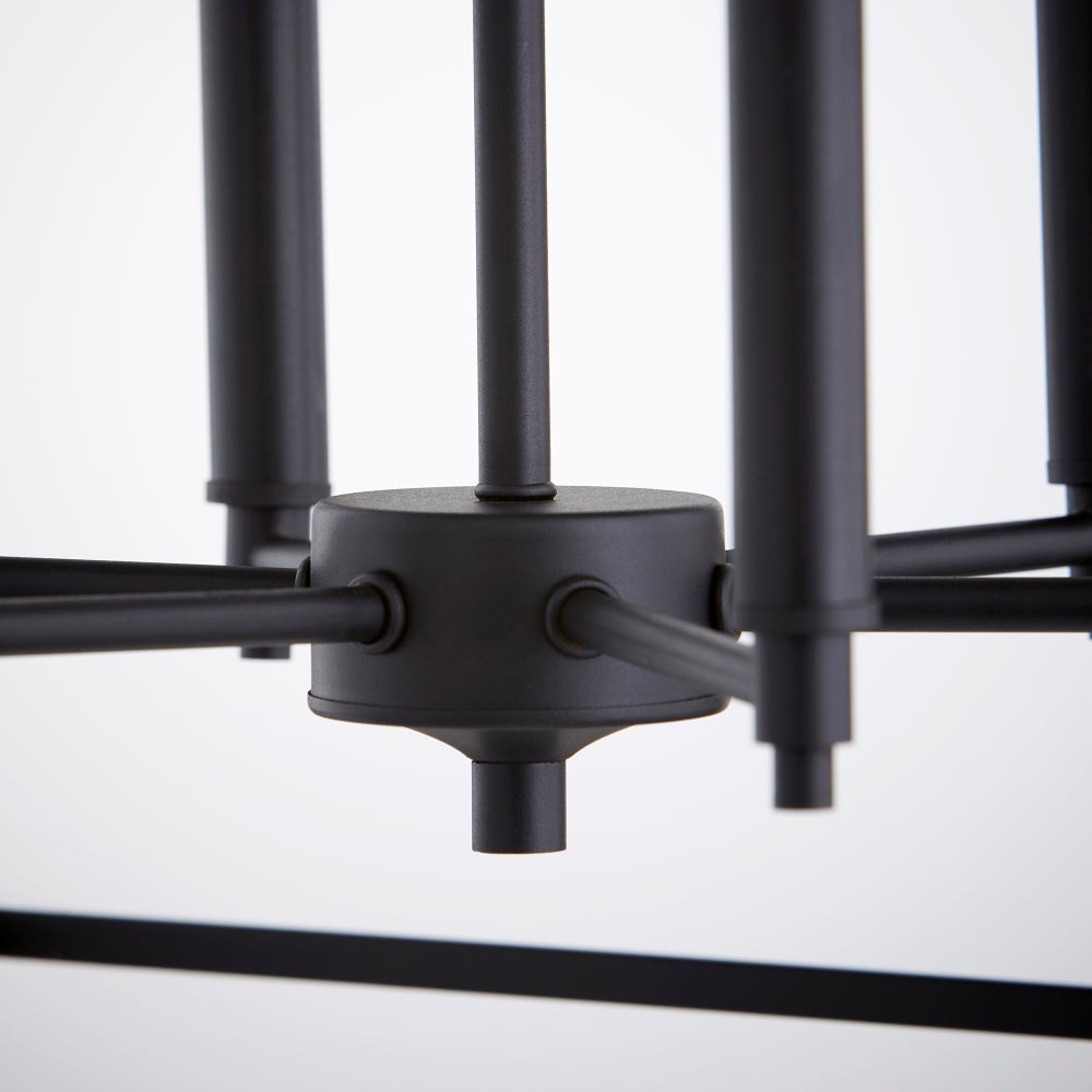 Gabriel 6 Light Traditional Black Chandelier