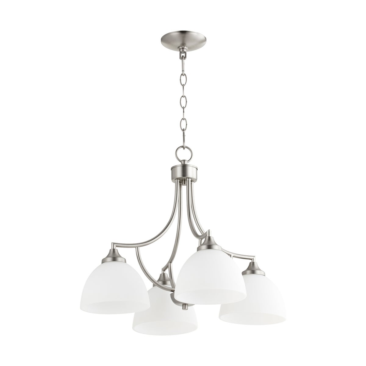 Enclave 4 Light Transitional Satin Nickel Chandelier