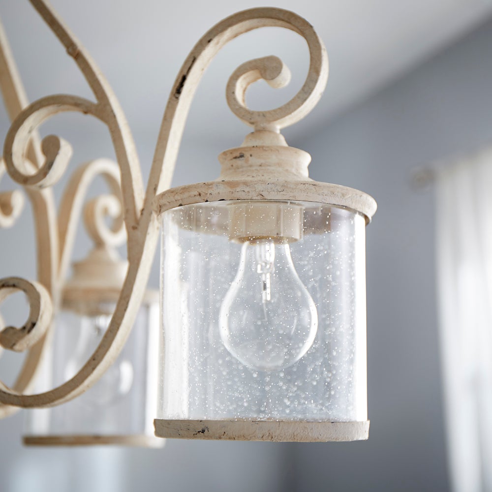 San Miguel 4 Light Traditional Persian White Chandelier