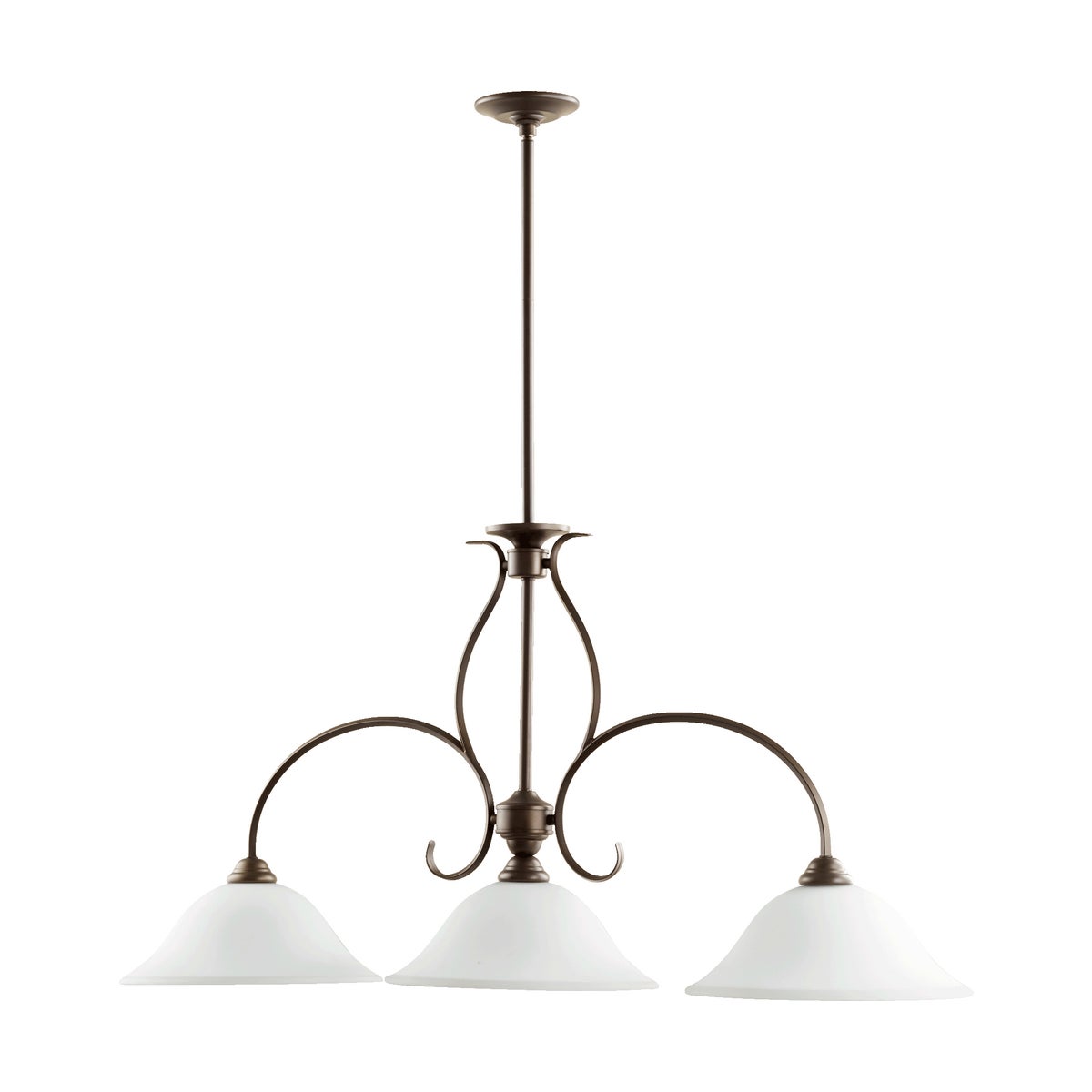 Spencer 3 Light Transitional Oiled Bronze Linear Pendant