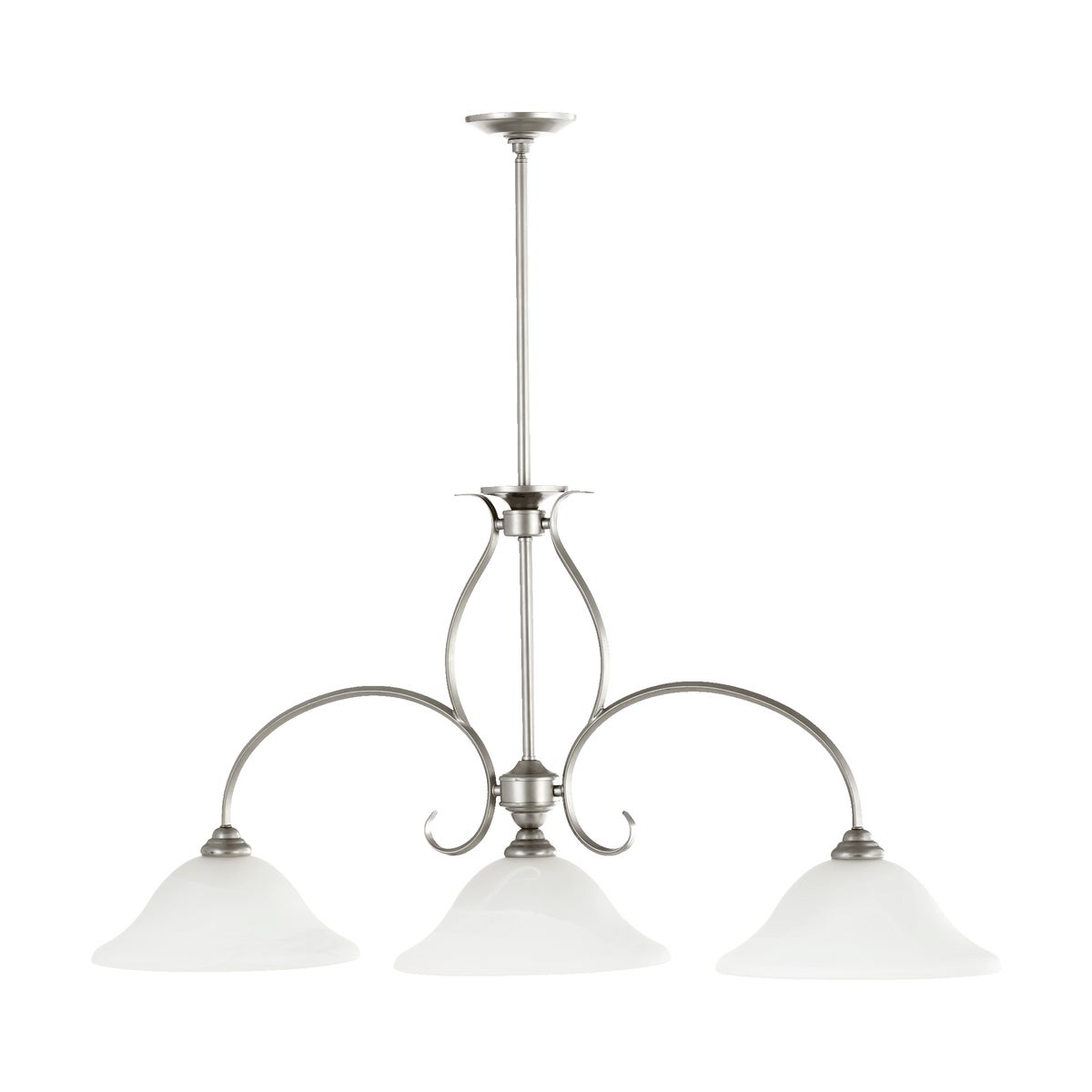 Spencer 3 Light Transitional Classic Nickel Linear Pendant