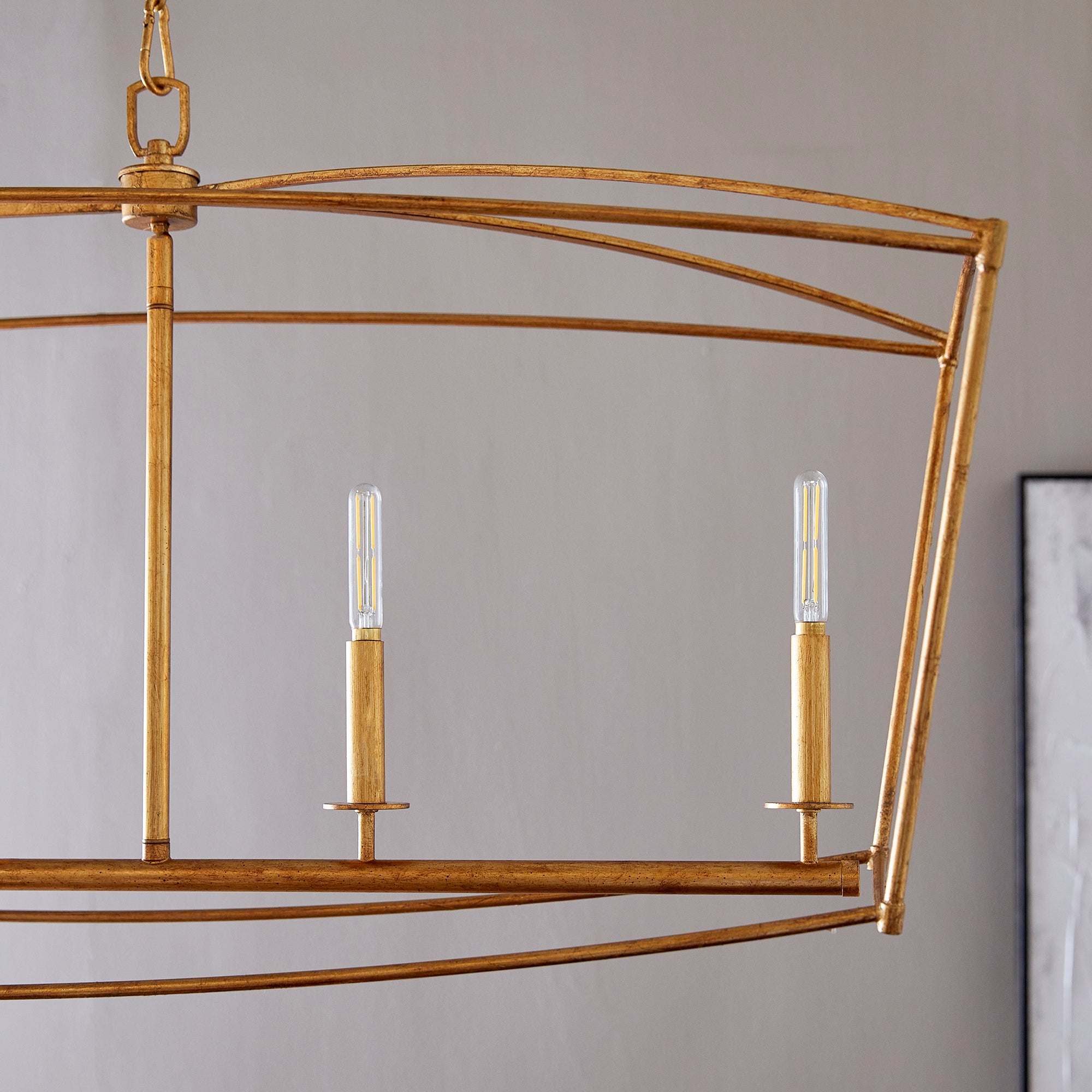 MANTLE 5 Light Linear - Gold Leaf - wall mount | Quorum
