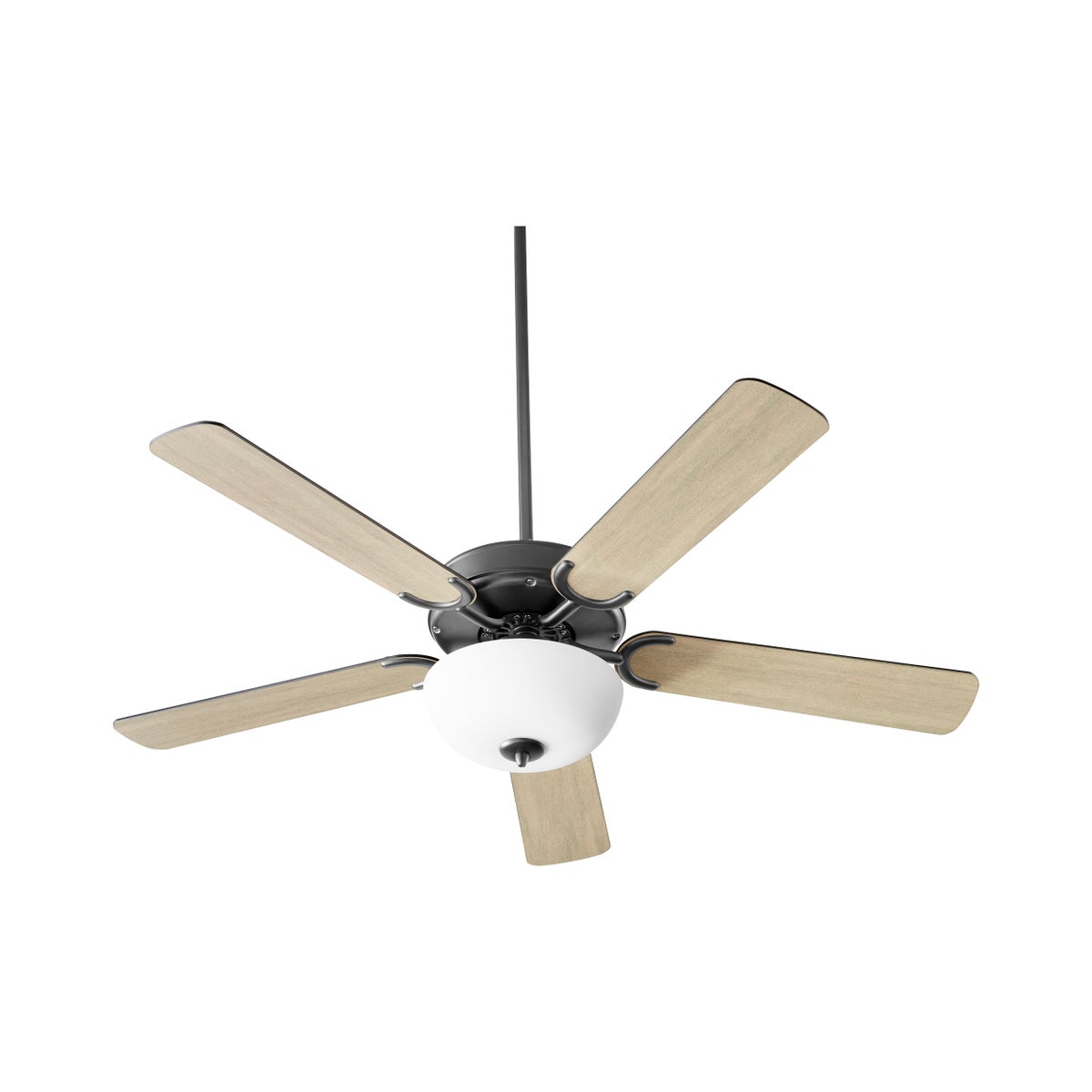 Virtue 52" Matte Black Transitional Ceiling Fan