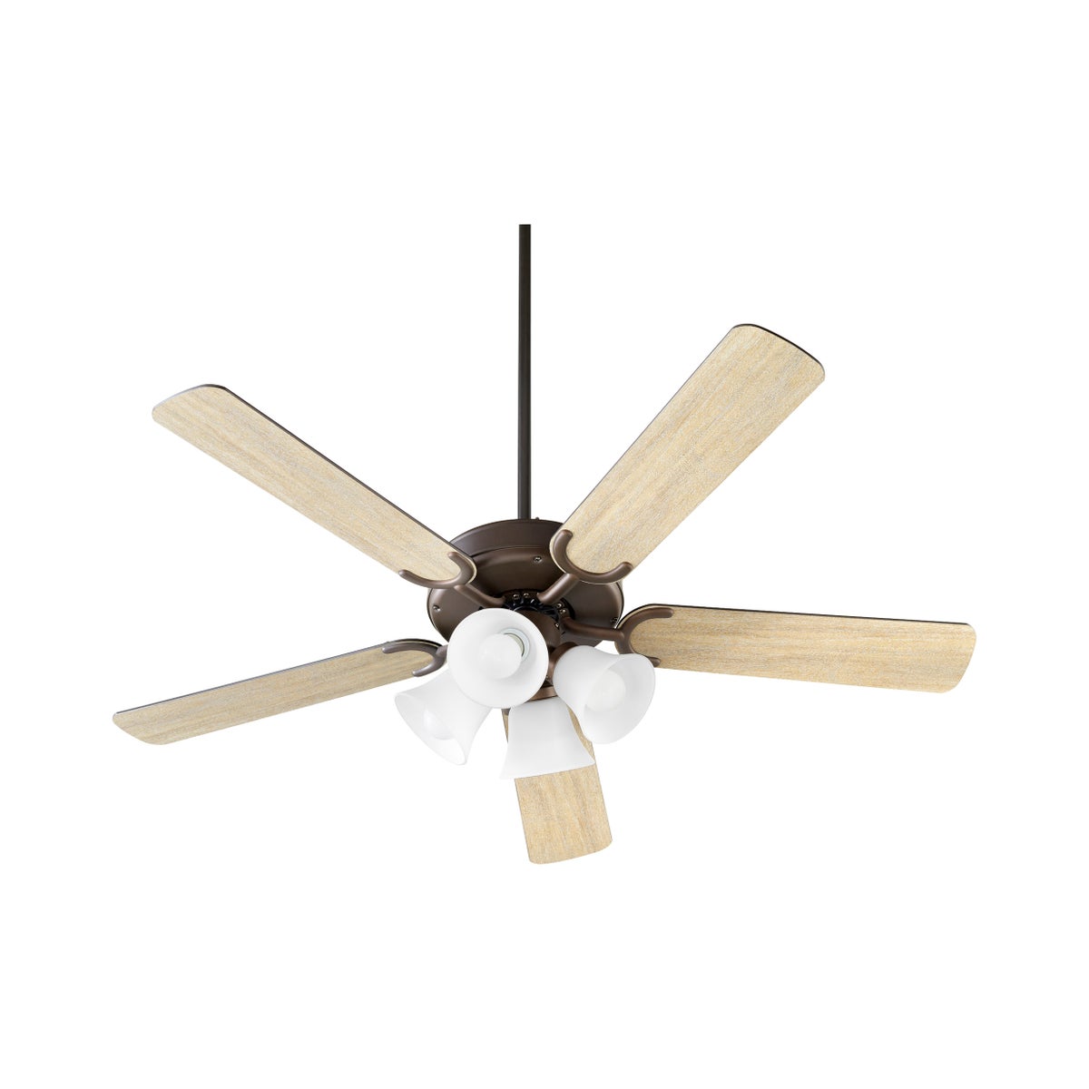 Virtue 52" Oiled Bronze Transitional Ceiling Fan