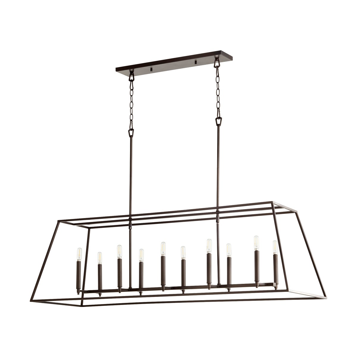 Gabriel 10 Light Oiled Bronze Pendant