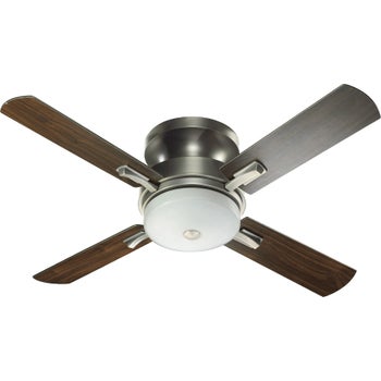 Davenport 52-in 4 Blade Antique Silver Transitional Ceiling Fan
